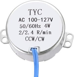 uxcell Synchronous Motor AC 100-127V 2-2.4 RPM 4W